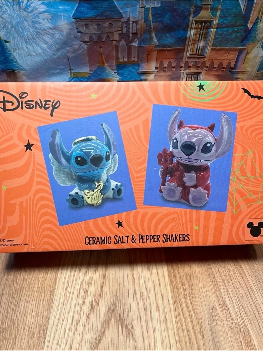 Disney Stitch & Angel Halloween Salt & Pepper Shakers New